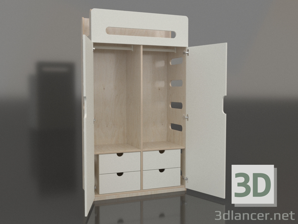 3D Modell Kleiderschrank offen MOVE WE (WWMWE1) - Vorschau