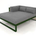 3D modeli XL modüler kanepe, sol bölüm 2 (Şişe yeşili) - önizleme