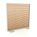 3d model Partition made of artificial wood and aluminum 150x150 (Roble golden, Cement gray) - preview