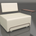 3d model Lounge chair with right armrest (Bronze) - preview