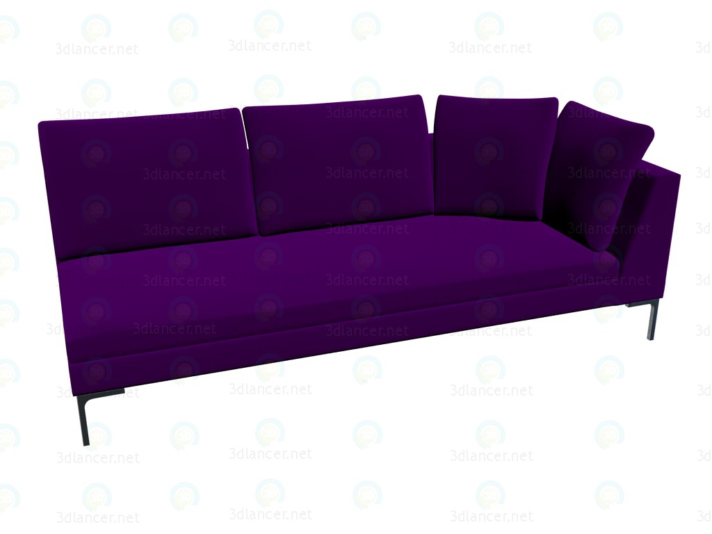 3D Modell Modulares Sofa (230 x 97 x 73) CH228D - Vorschau