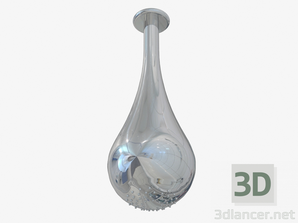 3D Modell Duschkopf tropfenförmig (33781) - Vorschau