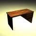 3d model Wooden table - preview