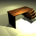 3 डी मॉडल लकड़ी की मेज - पूर्वावलोकन