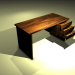 3d model Wooden table - preview