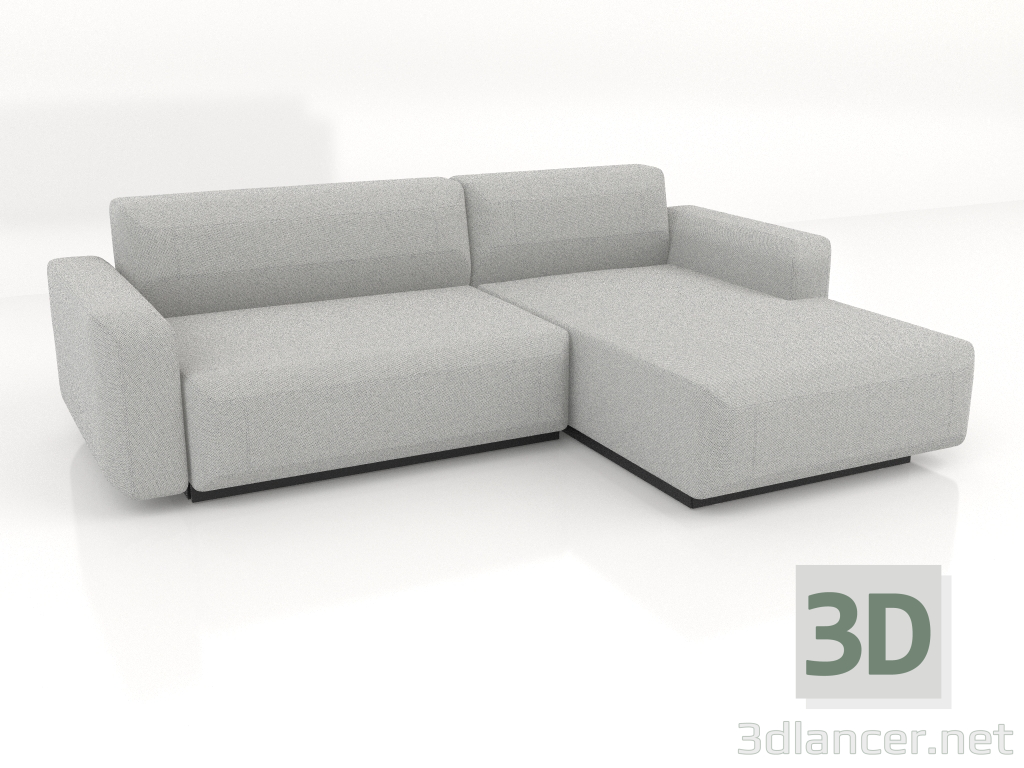 3d model Sofá-cama para 2 personas ampliado a la derecha - vista previa