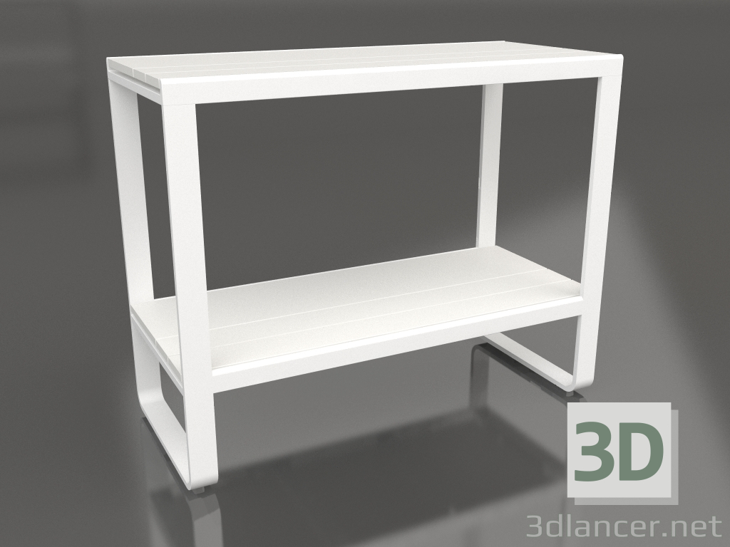 modello 3D Mensola 90 (DEKTON Zenith, Bianco) - anteprima