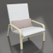 3d model Lounge chair with a high back (Gold) - preview
