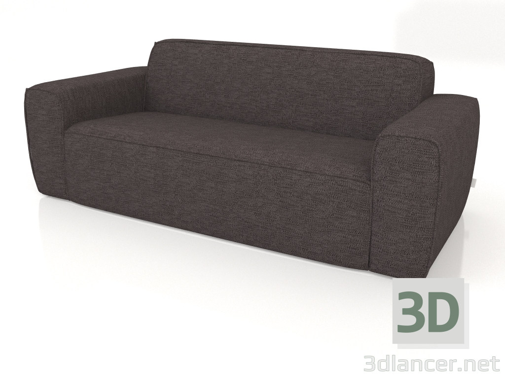 3D Modell 2,5-Sitzer-Sofa Bor (Anthrazit) - Vorschau