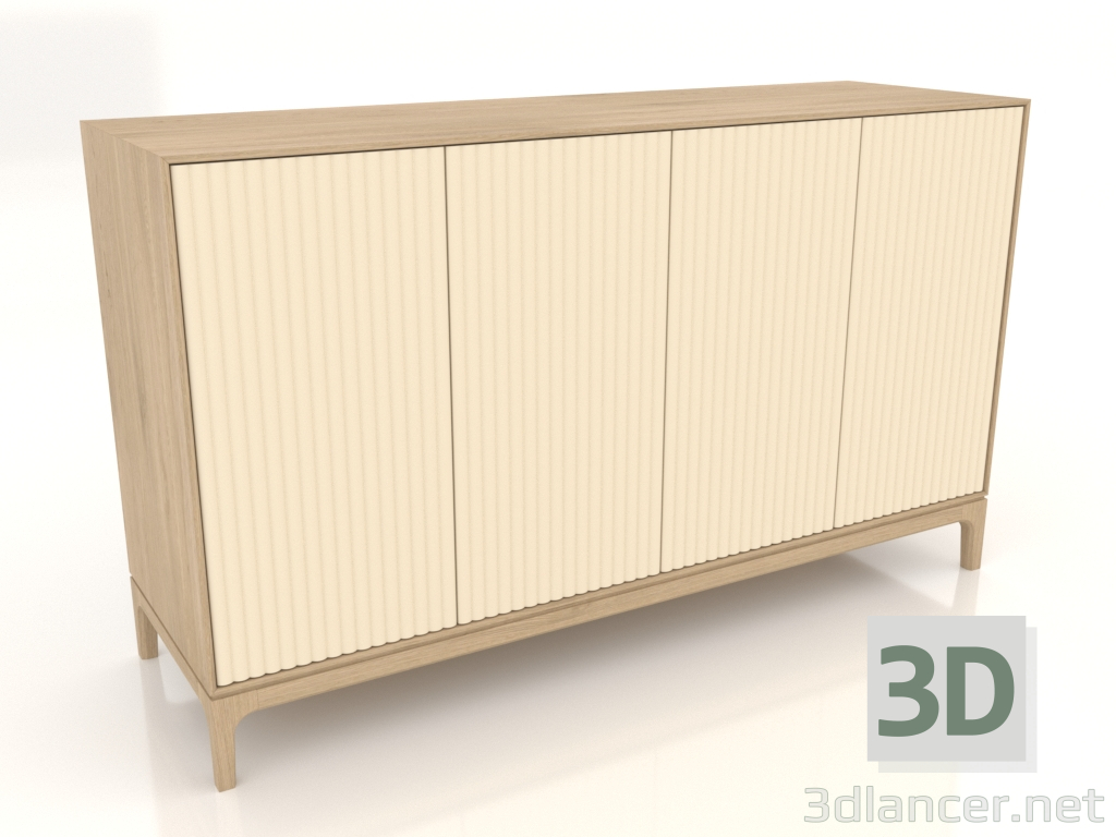modello 3D Mobile TV FARGO con frontali fresati 1600x500x950 mm (vaniglia, rovere schiarito, opzione 4) - anteprima