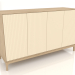 modello 3D Mobile TV FARGO con frontali fresati 1600x500x950 mm (vaniglia, rovere schiarito, opzione 4) - anteprima