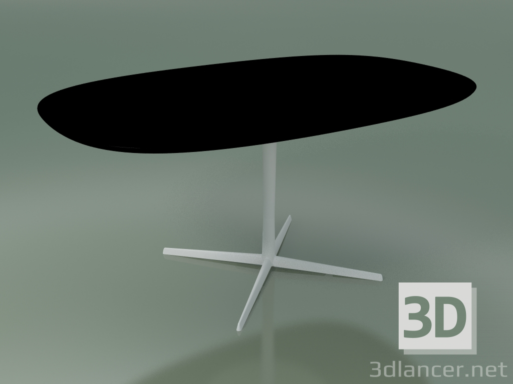 modello 3D Tavolo ovale 0791 (H 74 - 100x158 cm, F05, V12) - anteprima