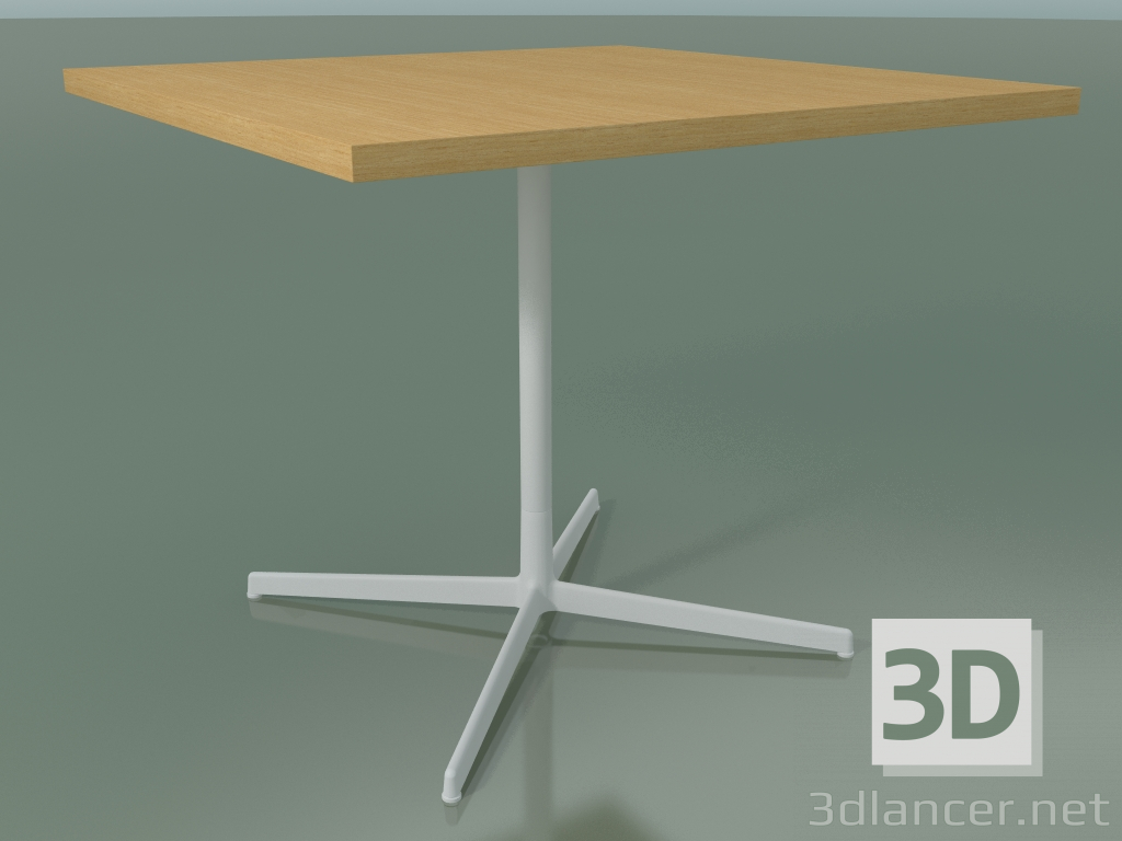 modello 3D Tavolo quadrato 5567 (H 74 - 90x90 cm, Rovere naturale, V12) - anteprima