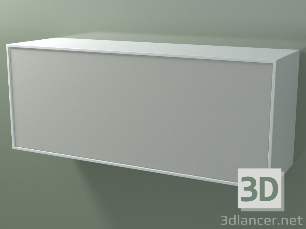 Modelo 3d Caixa (8AUECA03, Branco Glaciar C01, HPL P02, L 120, P 36, H 48 cm) - preview
