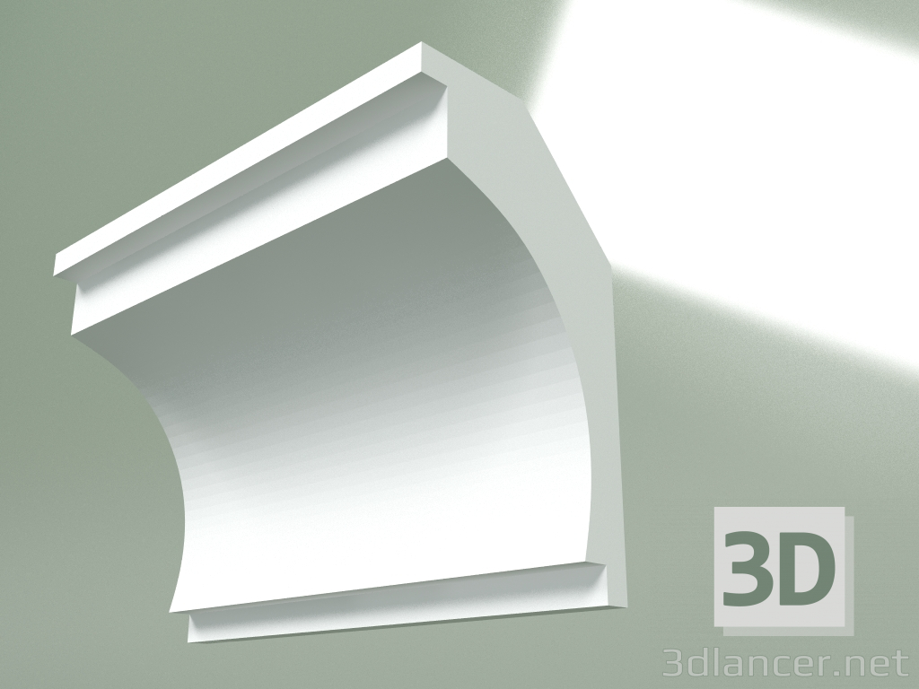 3D modeli Alçı korniş (tavan kaidesi) KT342 - önizleme