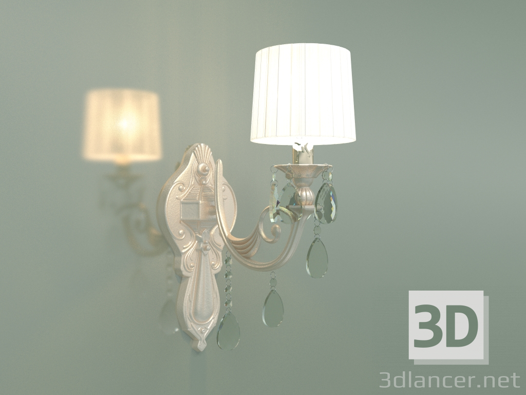 3d model Sconce 10098-1 (silver-tinted crystal) - preview