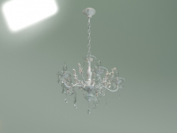 Pendant chandelier 3281-5 (white with gold-tinted Strotskis crystal)
