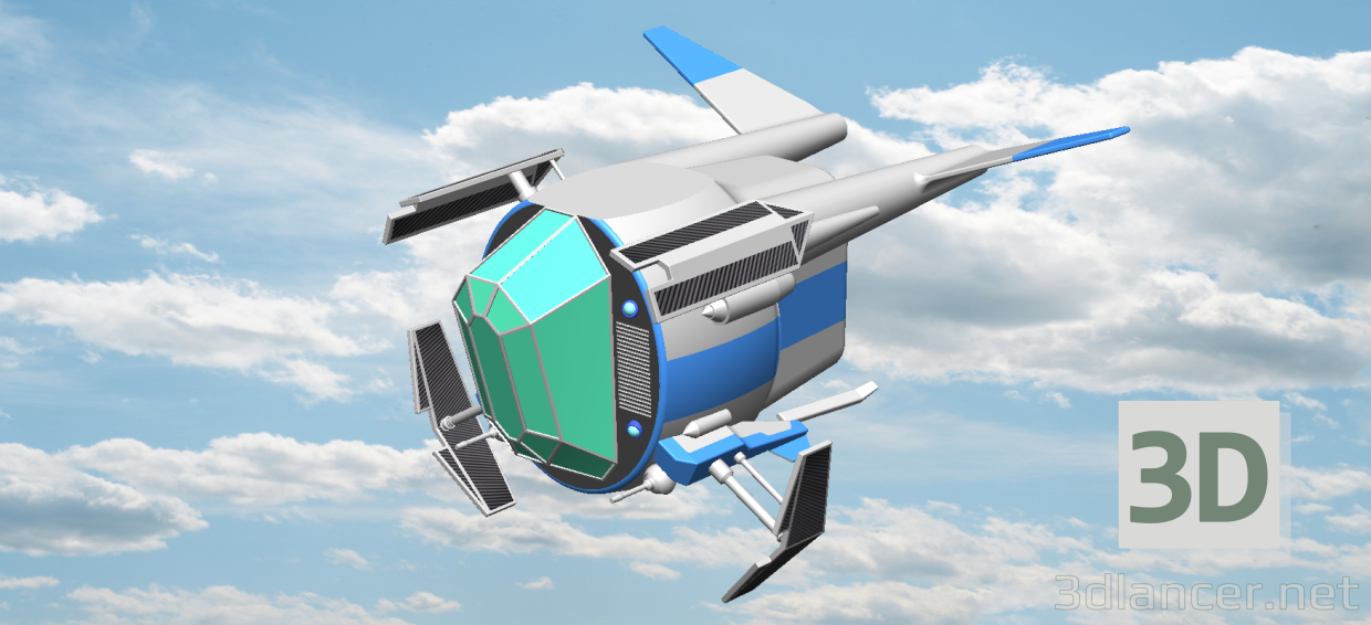Avión 3D modelo Compro - render