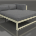3d model XL modular sofa, section 2 right (Gold) - preview