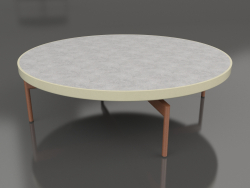 Round coffee table Ø120 (Gold, DEKTON Kreta)