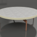 modello 3D Tavolino rotondo Ø120 (Oro, DEKTON Kreta) - anteprima
