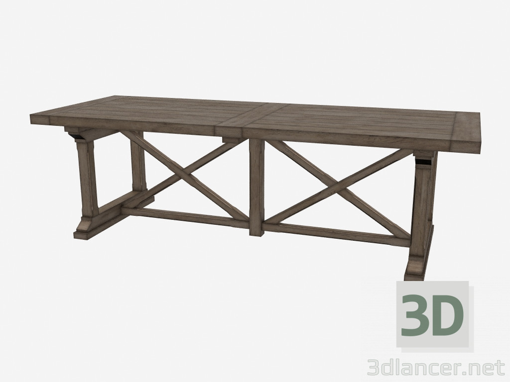 modèle 3D Table à manger PRESTON (301.010-2N7) - preview