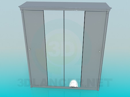 Modelo 3d Espelhos do armário - preview