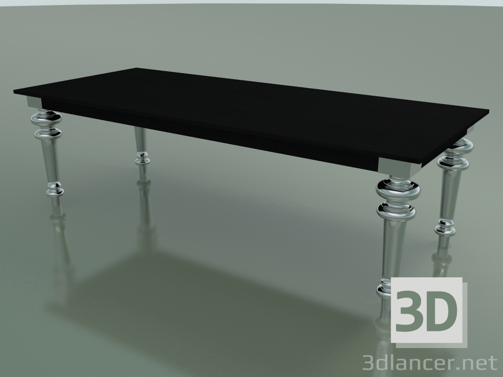 3d model Dining table (33, Black, Aluminum) - preview