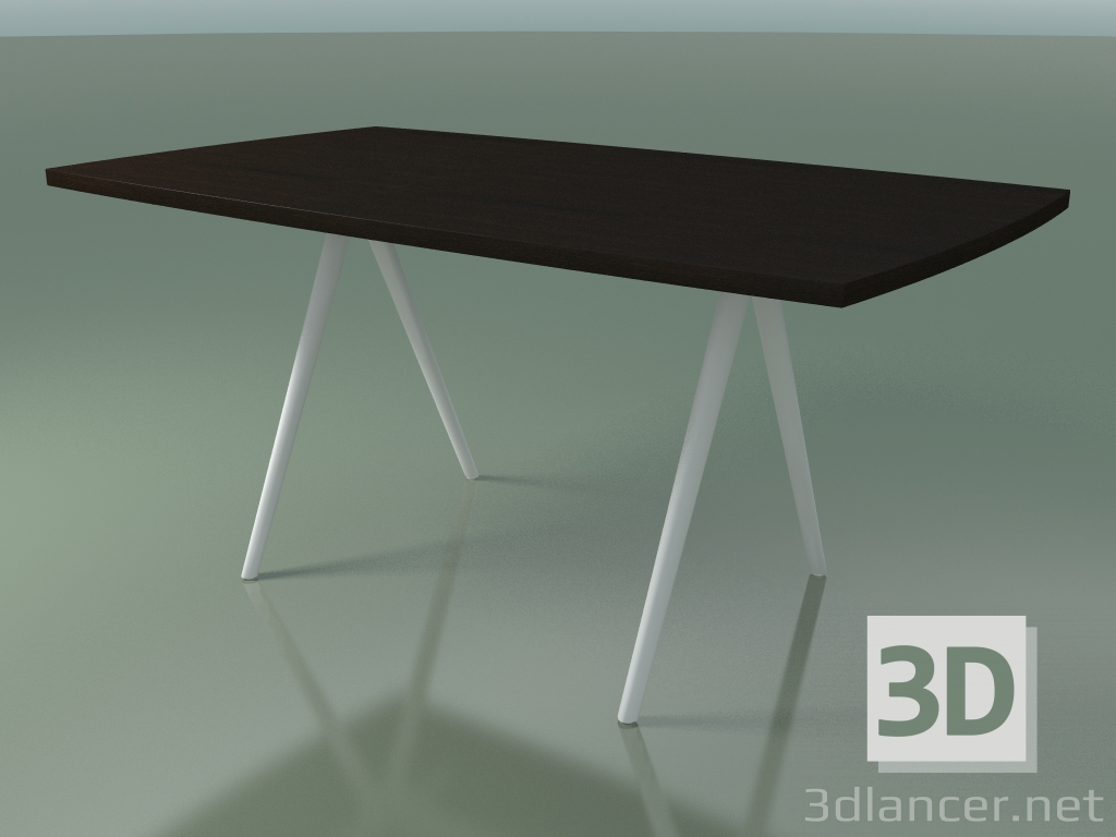 3d модель Стол со столешницей в форме мыла 5431 (H 74 - 90x160 cm, ножки 180 °, veneered L21 venge, V12) – превью