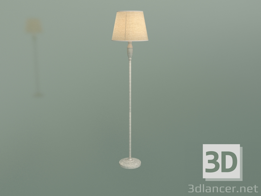 modello 3D Lampada da terra London 01081-1 (bianco con oro) - anteprima