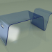 3d model Coffee table Modern Acrylic 80x34 - preview