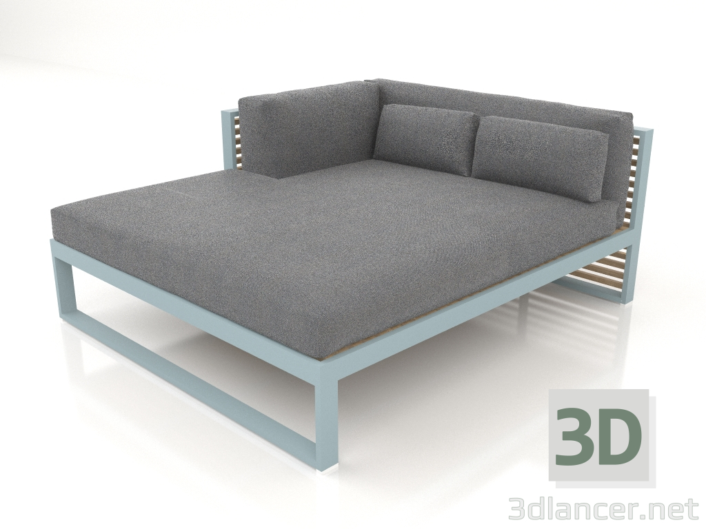 3d model XL modular sofa, section 2 left (Blue gray) - preview