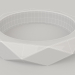 3d Обручальное кольцо "Грани" модель купить - ракурс