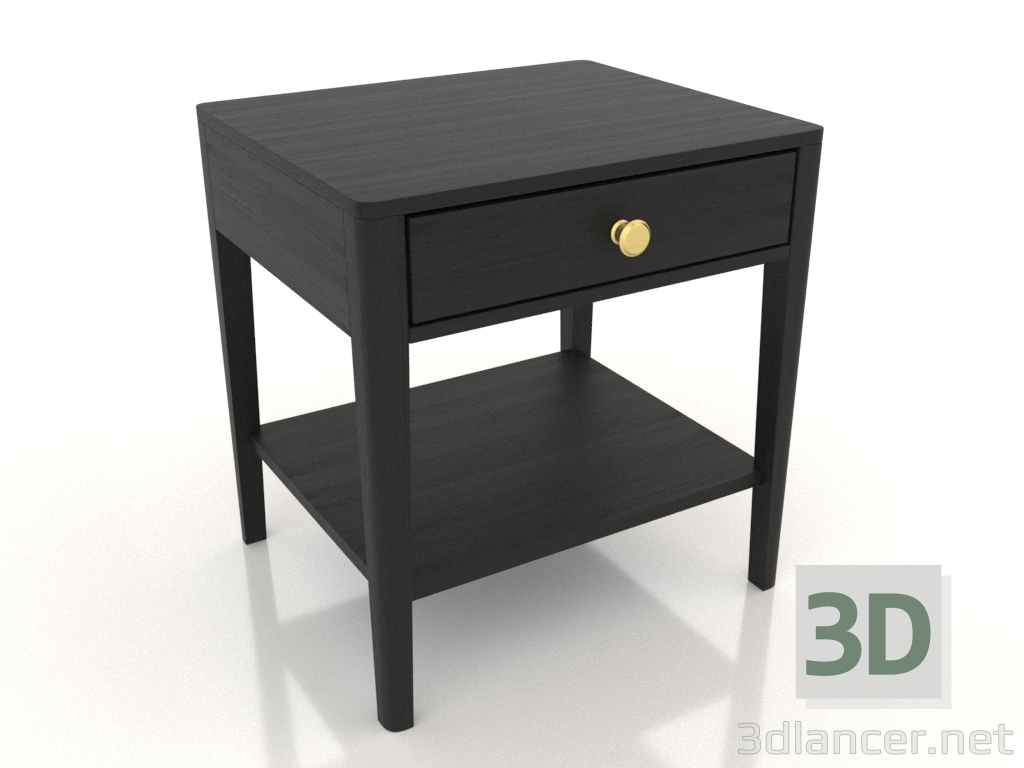 3D modeli Başucu sehpası 470 mm (siyah RAL 9005) - önizleme