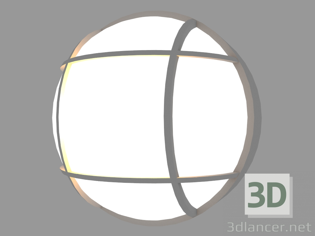 modello 3D Lampada da parete PLAFONIERE ROTONDA CON GABBIA (S399G) - anteprima