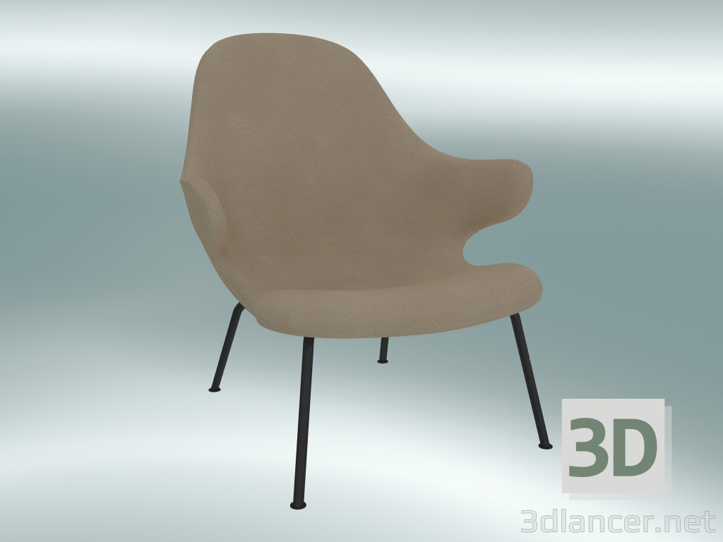 modèle 3D Chaise longue Catch (JH14, 82x92 H 86cm, Cuir - Soie aniline) - preview