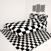 3d DARK CAPPUCCINO FULL DOUBLE BED WITH BOOKCASE HEADBOARD модель купити - зображення