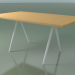 3d model Soap-shaped table 5431 (H 74 - 90x160 cm, legs 180 °, veneered L22 natural oak, V12) - preview