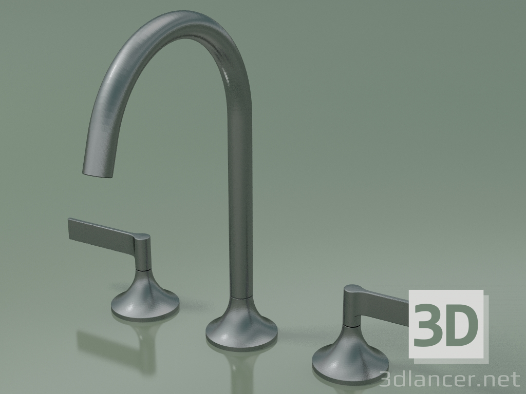 3d model Mixer with two handles and three mounting holes (20 713 819-990010) - preview