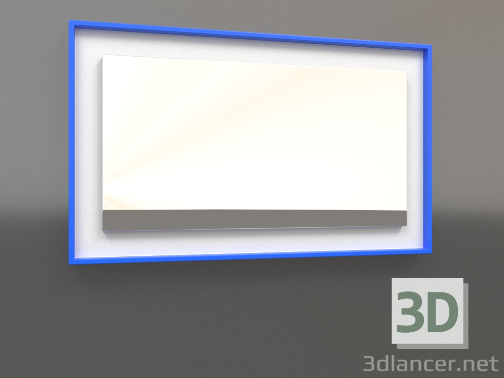 3D modeli Ayna ZL 18 (750x450, mavi, beyaz) - önizleme