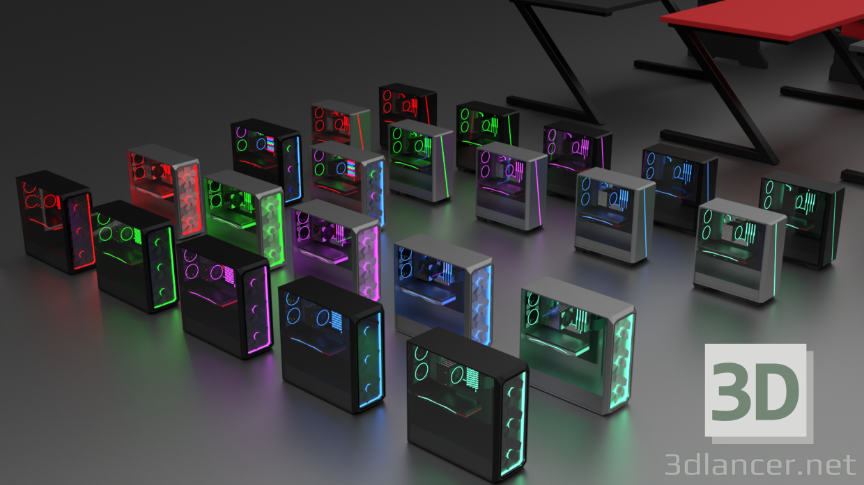 3d model Low poly PC | 78541 | 3dlancer.net