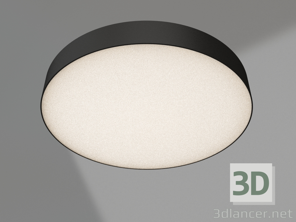 3D Modell Lampe IM-RONDO-EMERGENCY-3H-R500-54W Day4000 (BK, 120 Grad, 230V) - Vorschau
