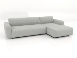 Sofa-bed 2.5 seater extended right