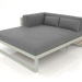 3d model XL modular sofa, section 2 left (Cement gray) - preview