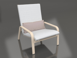 Lounge chair with a high back (Sand)