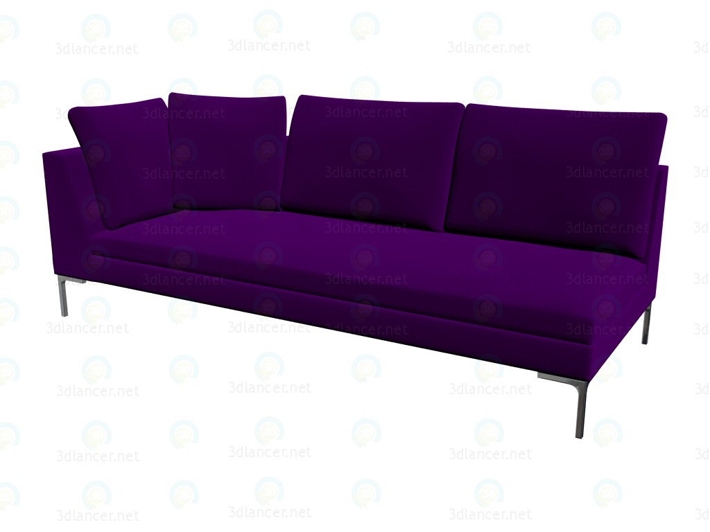 3D Modell Modulares Sofa (230 x 97 x 73) CH228S - Vorschau