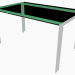 3D Modell Tisch (90 x 140 x 73) - Vorschau