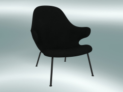 Chaise lounge Catch (JH14, 82x92 H 86cm, Cuero - Seda negra)