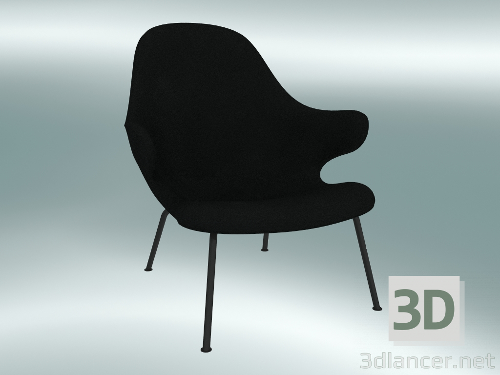 3d model Chaise lounge Catch (JH14, 82х92 Н 86cm, Leather - Black Silk) - preview