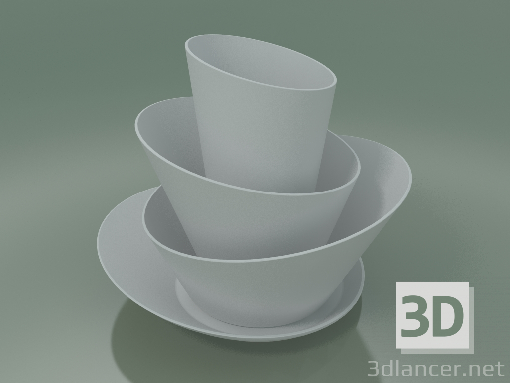 modèle 3D Vases Nice Mini ensemble de vases - preview
